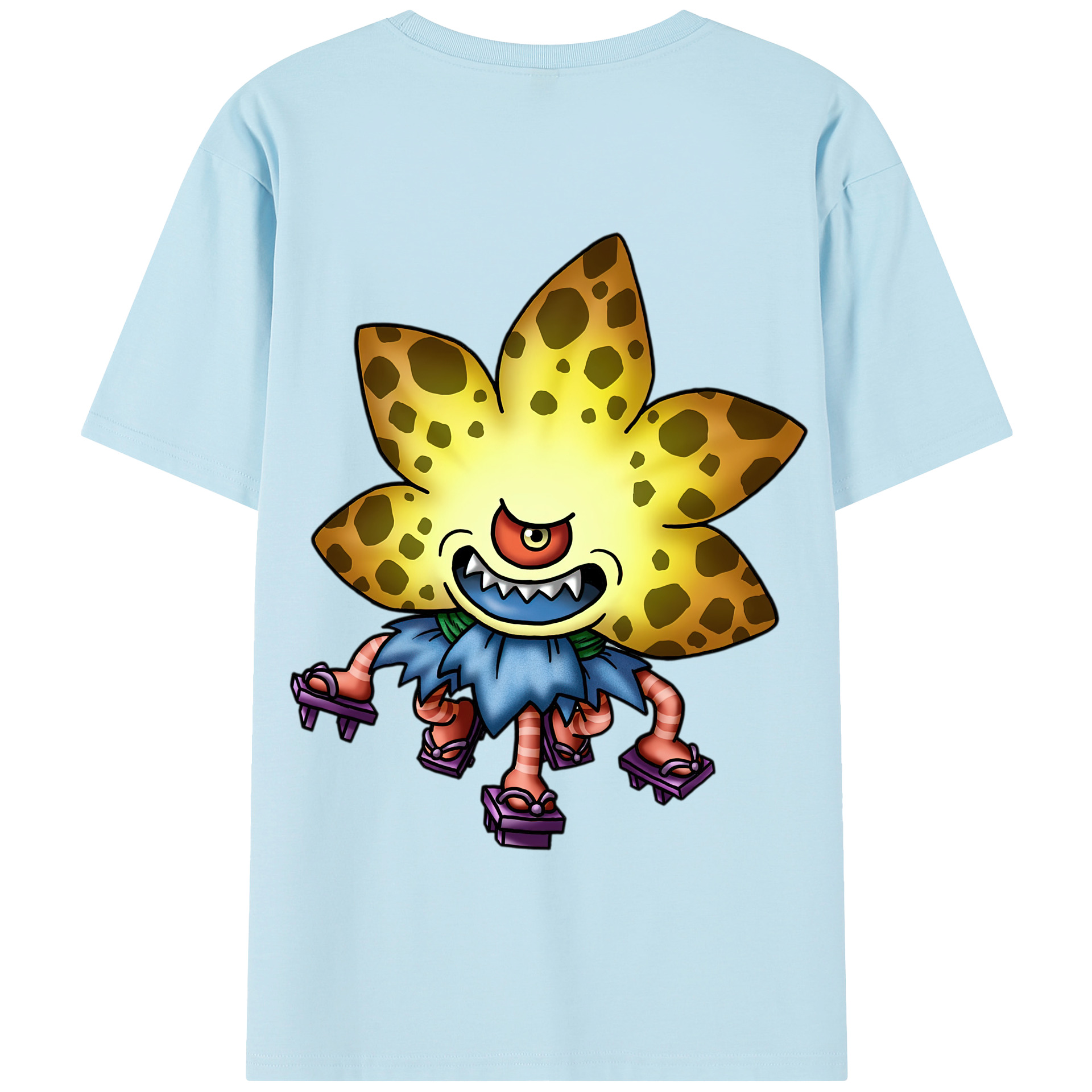 （画像用） ドラゴンクエスト Doragon Kuesuto Dragon Quest 綿100％半袖Tシャツ（背面プリント）